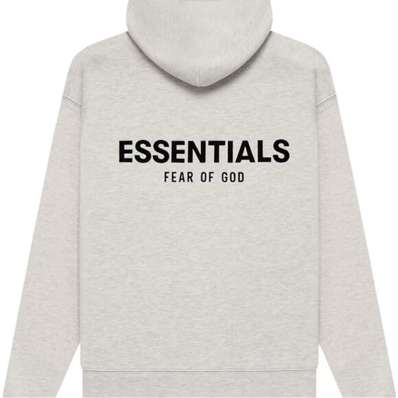 Fear of God Essentials Hoodie/Sweatshirt Light Oatmeal NWT FOG Bag - Picture 3 of 10